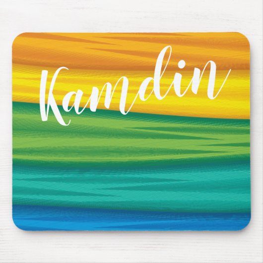 Gepersonaliseerde Muismat lgbtq regenboogvlag lesb (Voorkant)