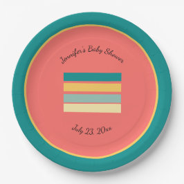 Gepersonaliseerde Multicolor Laten we Beachy halen Papieren Bordje