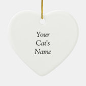 Gepersonaliseerde Munchkin Kitten Keramisch Ornament (Achterkant)