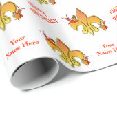 Gepersonaliseerde Musical Cajun Crawfish Fleur de Cadeaupapier (Rol Hoek)