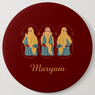 Gepersonaliseerde Muslimah illustratie Button