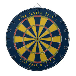 Gepersonaliseerde Mustard Green Red & Blue Dartbord