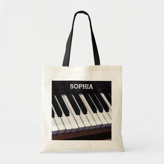 Gepersonaliseerde Muziek Tote Bag (Voorkant)