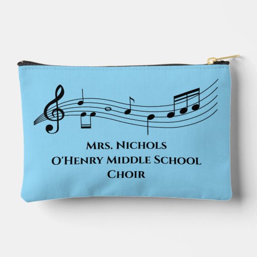 Gepersonaliseerde muziekleraar Muzikale noten Etui (Achterkant)