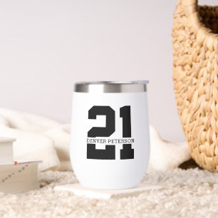 Gepersonaliseerde naam 21ste verjaardag Modern