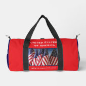 Gepersonaliseerde naam 250ste Jubileum USA Flags Plunjezak (Voorkant)