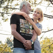 Gepersonaliseerde naam 9 Fotocollage T-shirt