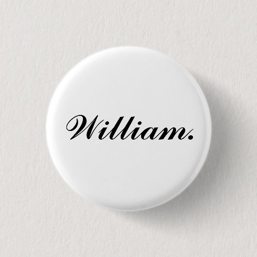 Gepersonaliseerde Naam Badge Stijl Pinback Button (Voorkant)