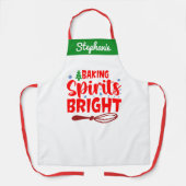 Gepersonaliseerde naam Baker Schorten, Baking Kitc Schort (Voorkant)