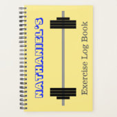 Gepersonaliseerde naam + Barbell Planner (Voorkant)