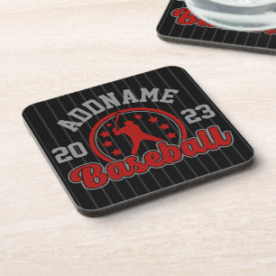 Gepersonaliseerde NAAM Baseball Team Speler Game Bier Onderzetter