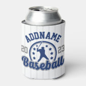 Gepersonaliseerde NAAM Baseball Team Speler Game Blikjeskoeler (Blikje Voorkant)