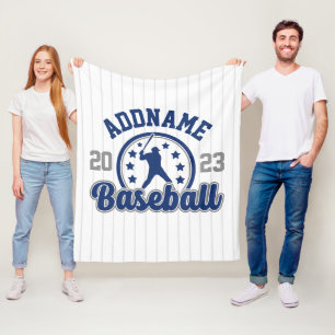 Gepersonaliseerde NAAM Baseball Team Speler Game Fleece Deken