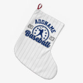 Gepersonaliseerde NAAM Baseball Team Speler Game Grote Kerstsok (Voorkant (Hangend))