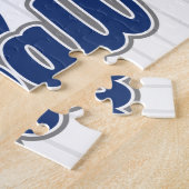 Gepersonaliseerde NAAM Baseball Team Speler Game Legpuzzel (Zijkant)