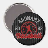 Gepersonaliseerde NAAM Baseball Team Speler Game Magneet (Voorkant / Achterkant)