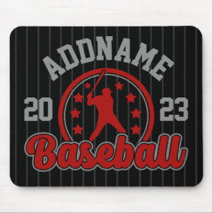 Gepersonaliseerde NAAM Baseball Team Speler Game Muismat
