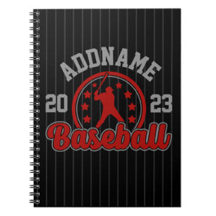 Gepersonaliseerde NAAM Baseball Team Speler Game Notitieboek