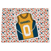 Gepersonaliseerde naam Basketbal Groot Cadeauzakje (Voorkant)