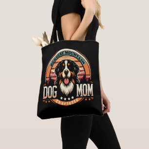Gepersonaliseerde naam Berner Mountain Dog Mom Draagtas