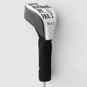 Gepersonaliseerde naam Best Husband By Par Golfheadcover (Schuin)