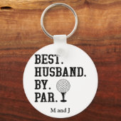Gepersonaliseerde naam Best Husband By Par Sleutelhanger (Voorkant)