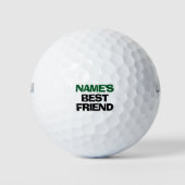 Gepersonaliseerde naam Beste vriend Grappig Golfballen (Voorkant)