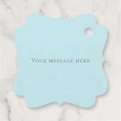 Gepersonaliseerde naam Blue Check Plaid Bedankjes Labels (Achterkant)