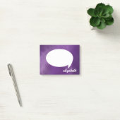 Gepersonaliseerde naam Blue Talk Bubble Post-it® Notes (Kantoor)