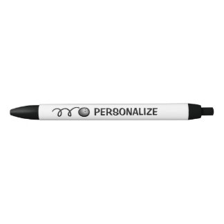 Gepersonaliseerde naam bowlingbal sport logo pen