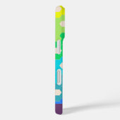 Gepersonaliseerde naam Bright Retro Modern Geometr Case-Mate iPhone Case (Achterkant / Rechts)