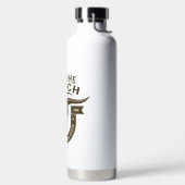 Gepersonaliseerde NAAM Bull Steer Skull Westerne R Waterfles (Links)