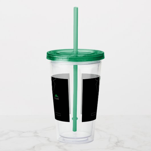 Gepersonaliseerde naam Business Acrylic Tumbler Acryl Drinkbeker (Rechts)