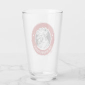 Gepersonaliseerde NAAM Chicken Custom Country Roos Glas (Achterkant)