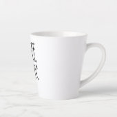 Gepersonaliseerde naam Coffee Maniac - Grappig Latte Mok (Rechts)