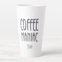 Gepersonaliseerde naam Coffee Maniac - Grappig