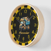 Gepersonaliseerde naam constructie voertuigen baby (Hoek)