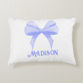 Gepersonaliseerde naam Coquette Paarse boog accent Accent Kussen