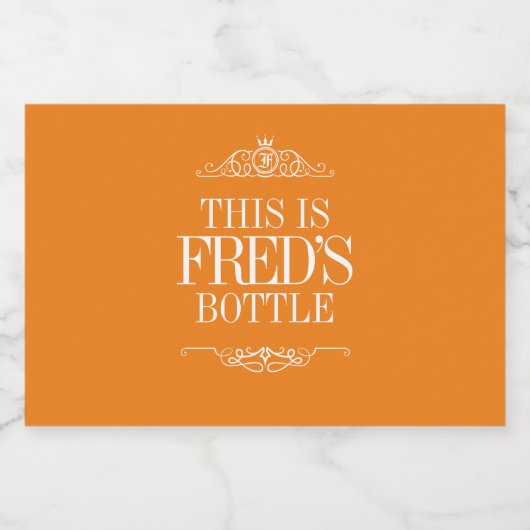 Gepersonaliseerde naam | Creëer Uw eigen bierlabel Likeurfles Etiket (Enkel label)