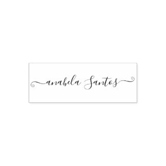 Gepersonaliseerde naam Custom Chic Script Eenvoudi Zelfinktende Stempel