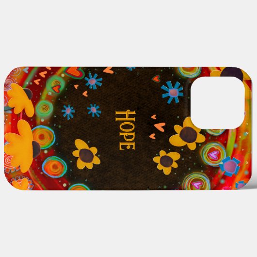 Gepersonaliseerde naam Daisies Kleurrijke Fun Tren Case-Mate iPhone Case (Achterkant (horizontaal))