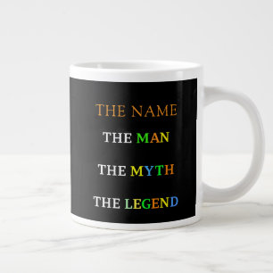 Gepersonaliseerde naam De man De mythe De legende Extra Grote Beker