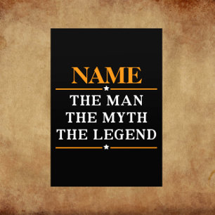 Gepersonaliseerde naam De man De mythe De legende Flyer