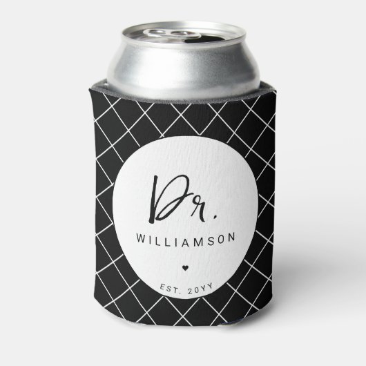 Gepersonaliseerde naam Dr Minimalist Doctor Afstud Blikjeskoeler (Blikje Achterkant)