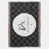 Gepersonaliseerde naam Dr Minimalist Doctor Afstud Deken (Voorkant Verticaal)