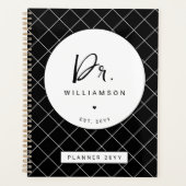 Gepersonaliseerde naam Dr Minimalist Doctor Afstud Planner (Voorkant)