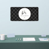 Gepersonaliseerde naam Dr Minimalist Doctor Afstud Spandoek (Beurs)