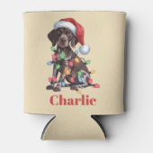 Gepersonaliseerde naam Duitse kortharige pointer X Blikjeskoeler (Voorkant)