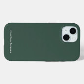 Gepersonaliseerde naam Elegant Mineraal Groen Grij Case-Mate iPhone Case (Achterkant (horizontaal))