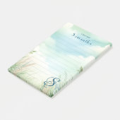 Gepersonaliseerde naam Elegant monogram gevoerd Post-it® Notes (Schuin)